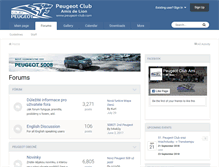 Tablet Screenshot of peugeot-club.com